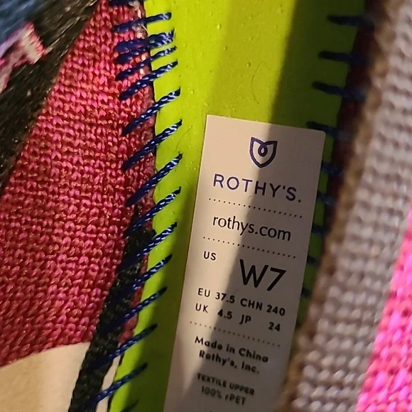 ROTHY'S magenta knit flats